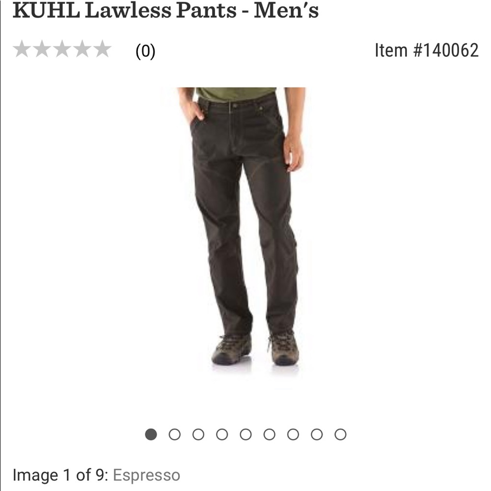 Kuhl black cargo pants